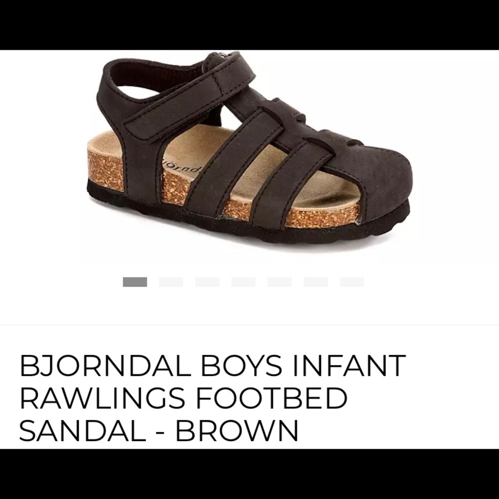 Bjorndal Brown Sandals Toddler size 7 NWOT
